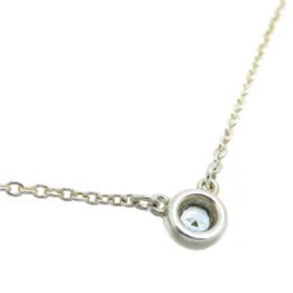 Tiffany Co By the Yard Aquamarine Necklace Sterling Silver